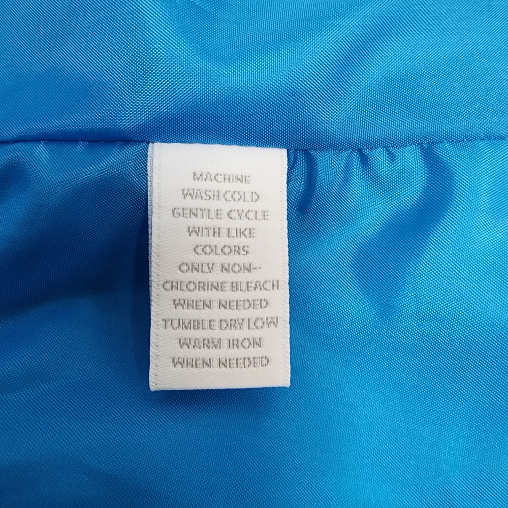 Charter Club Blue and White Blazer/Jacket 3/4 Sleeve Women's Size Medium - Picture 6 of 6